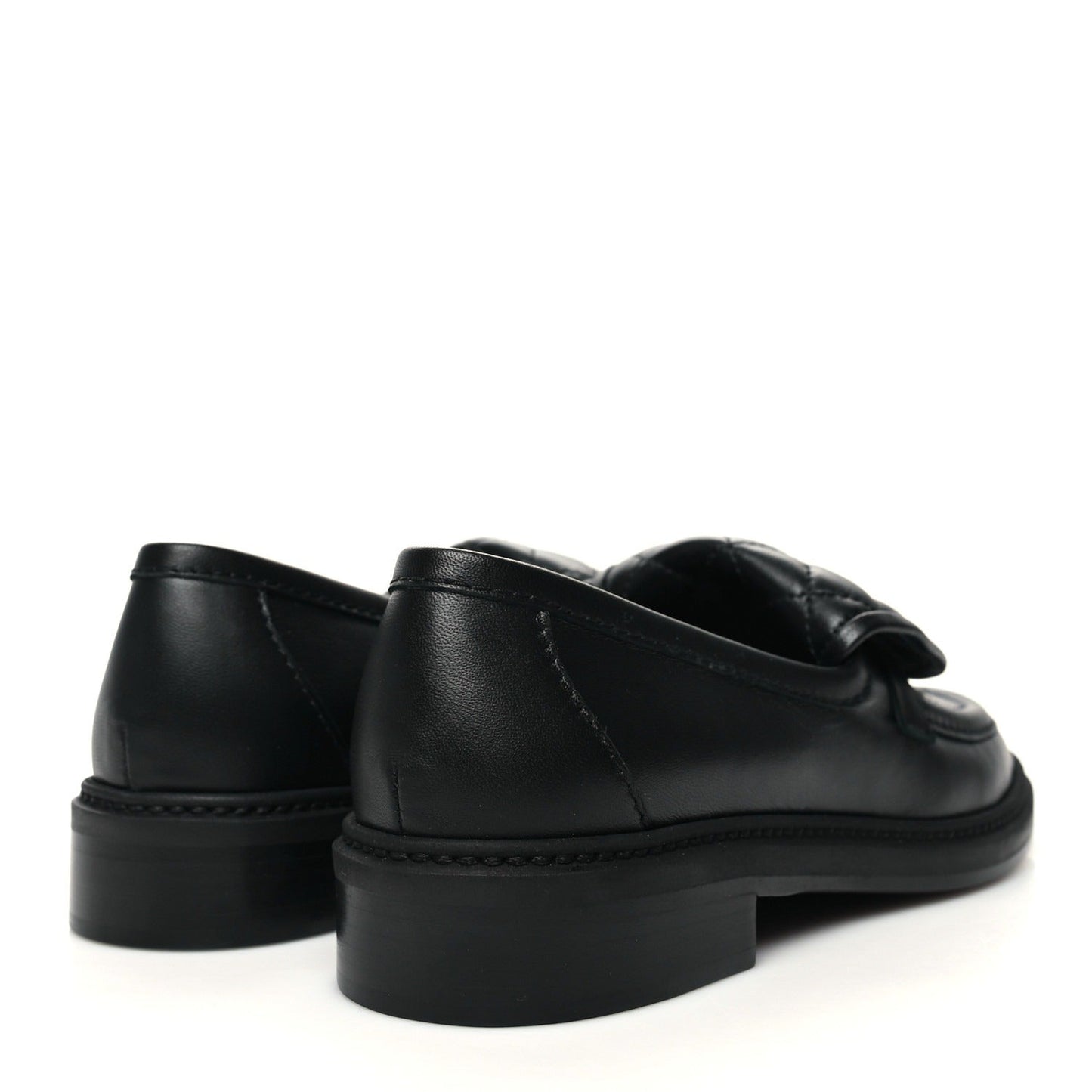 LAMBSKIN QUILTED CC TURNLOCK LOAFERS