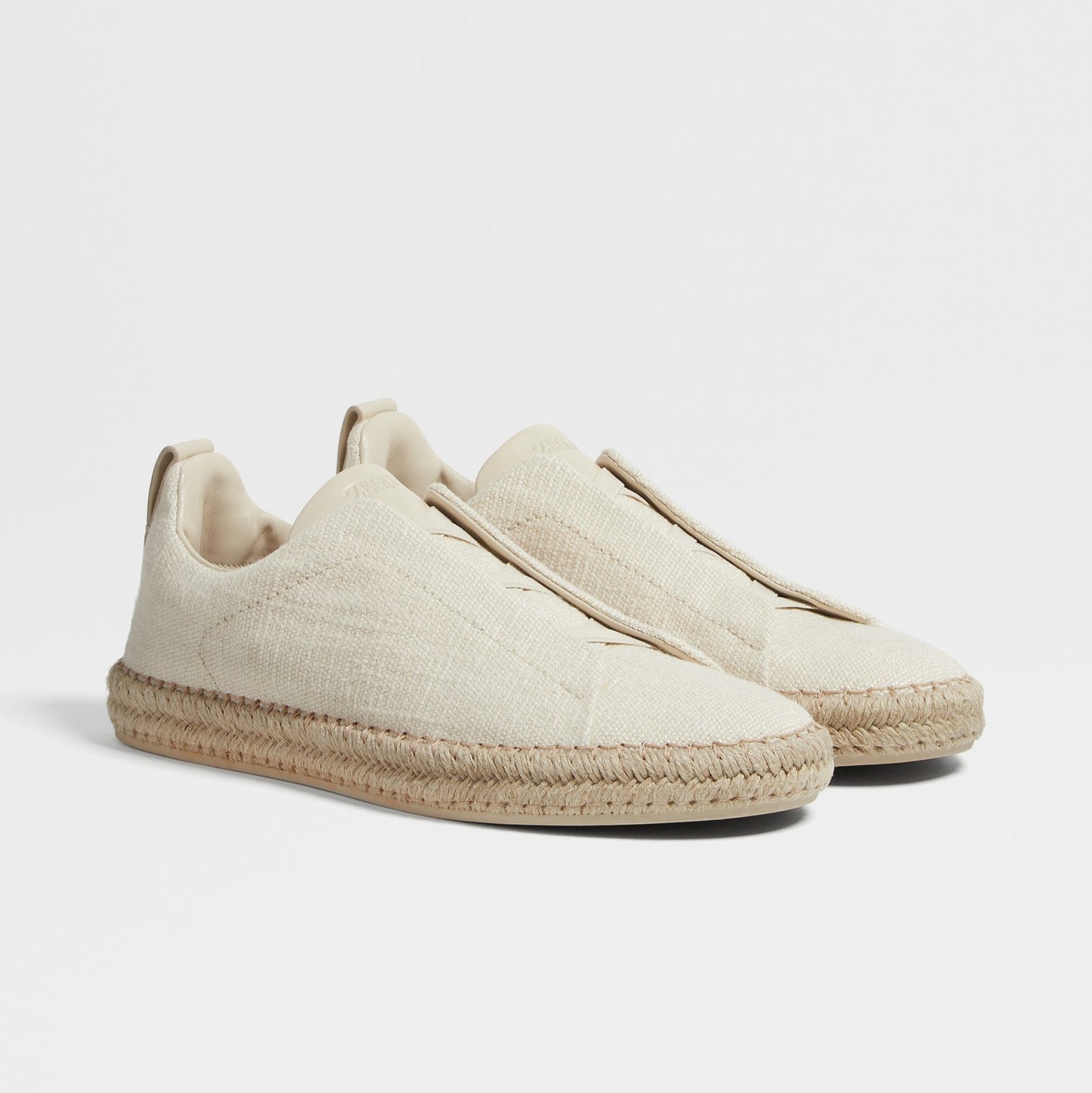 LINEN BLEND TRIPLE STITCH ESPADRILLES