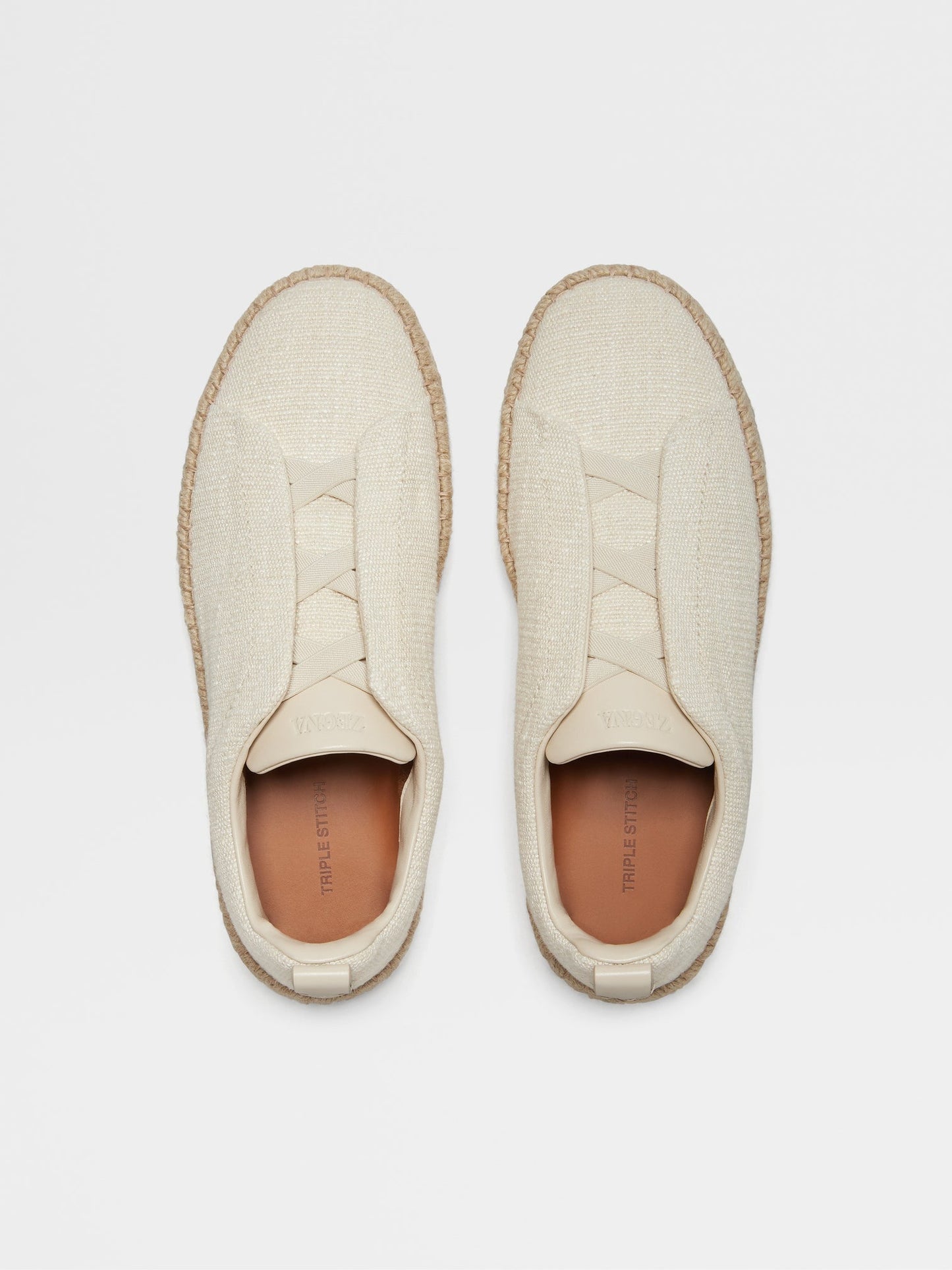 LINEN BLEND TRIPLE STITCH ESPADRILLES