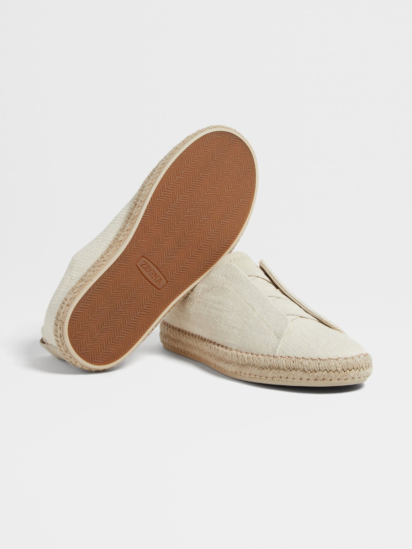 LINEN BLEND TRIPLE STITCH ESPADRILLES