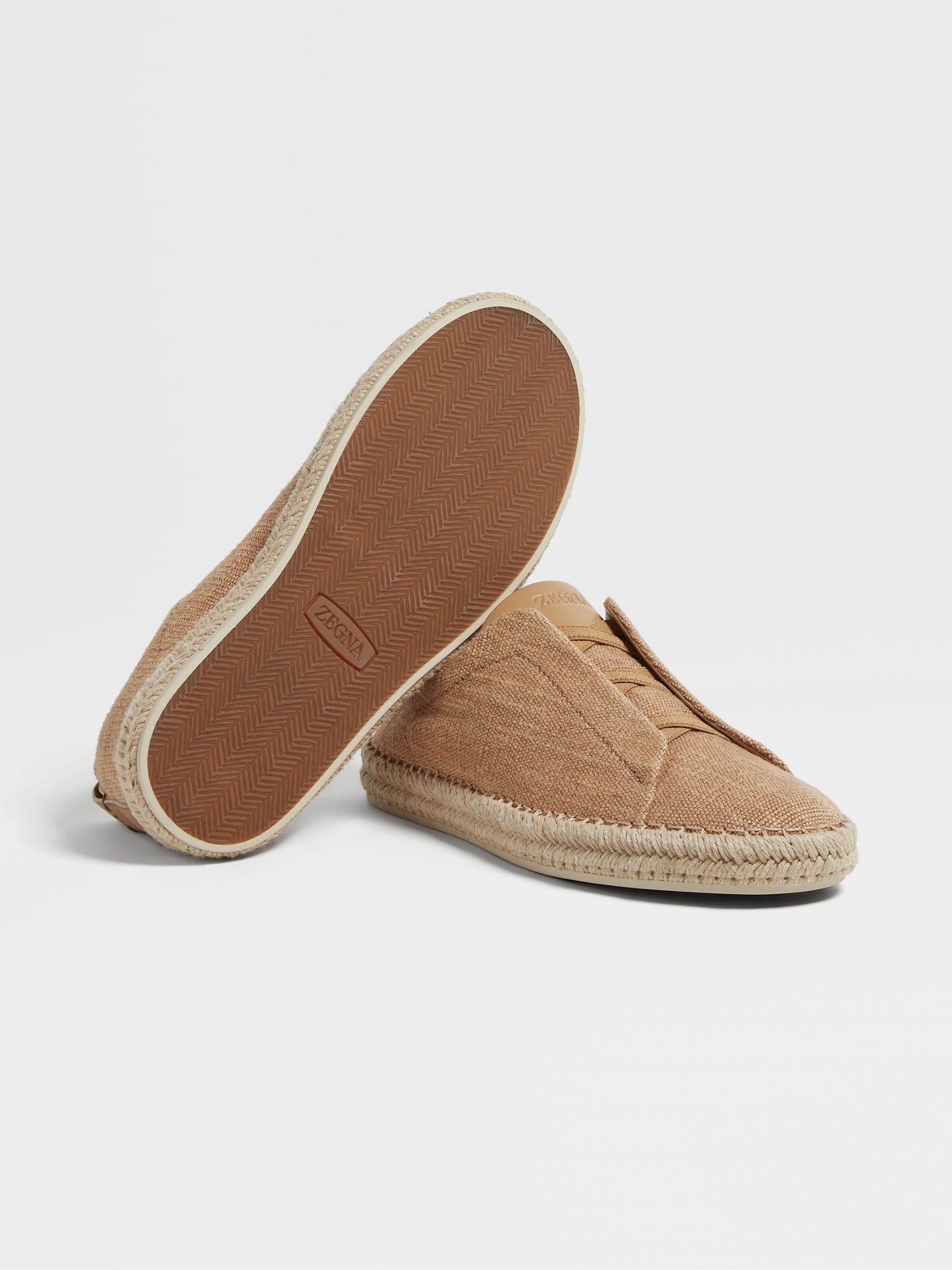 LINEN BLEND TRIPLE STITCH ESPADRILLES