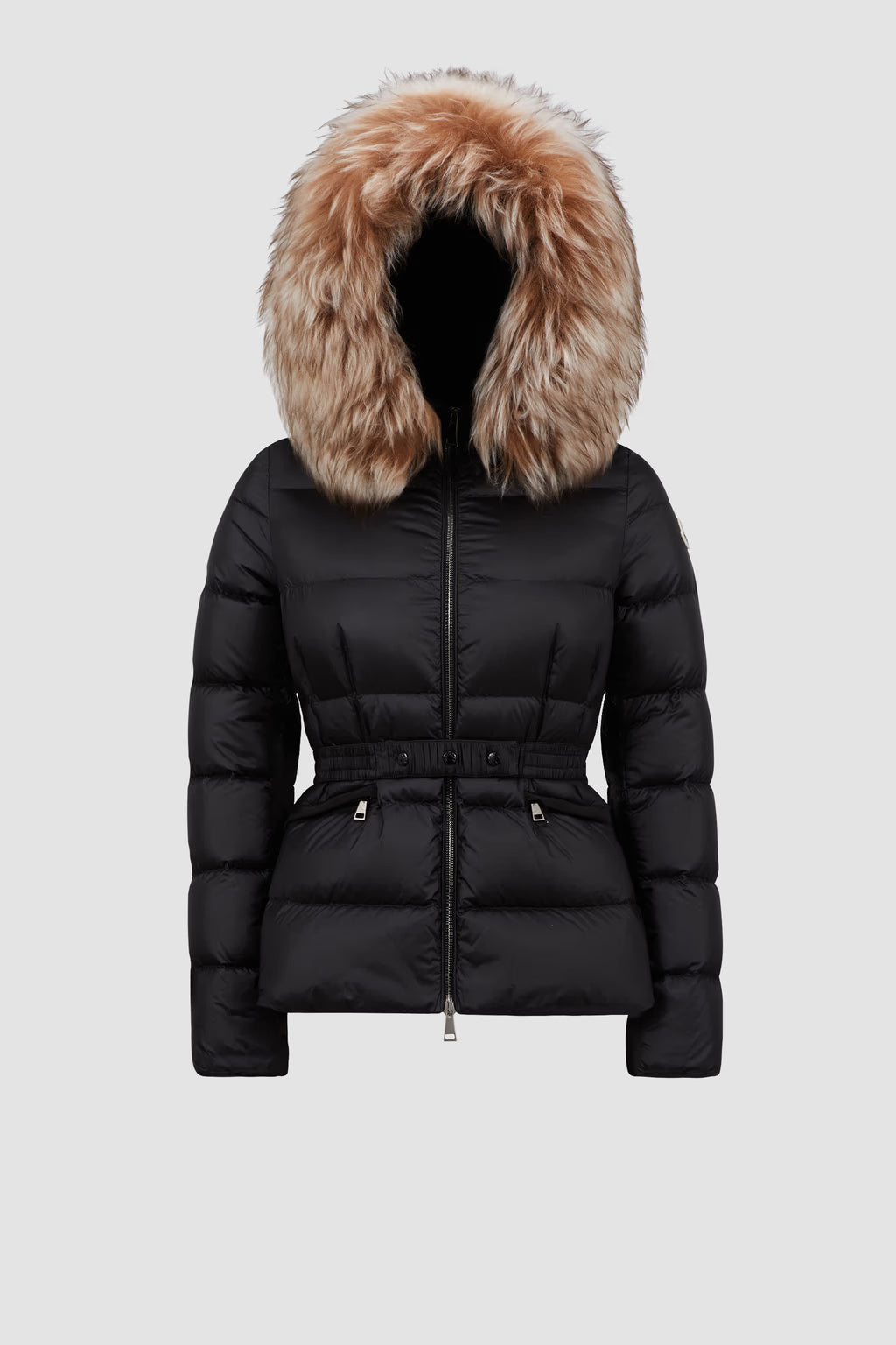 BOED HOODED SHEARLING SHORT DOWN JACKET