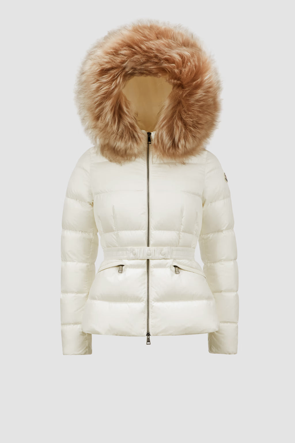 BOED HOODED SHEARLING SHORT DOWN JACKET