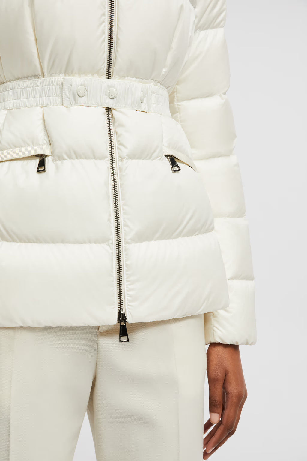 BOED HOODED SHEARLING SHORT DOWN JACKET